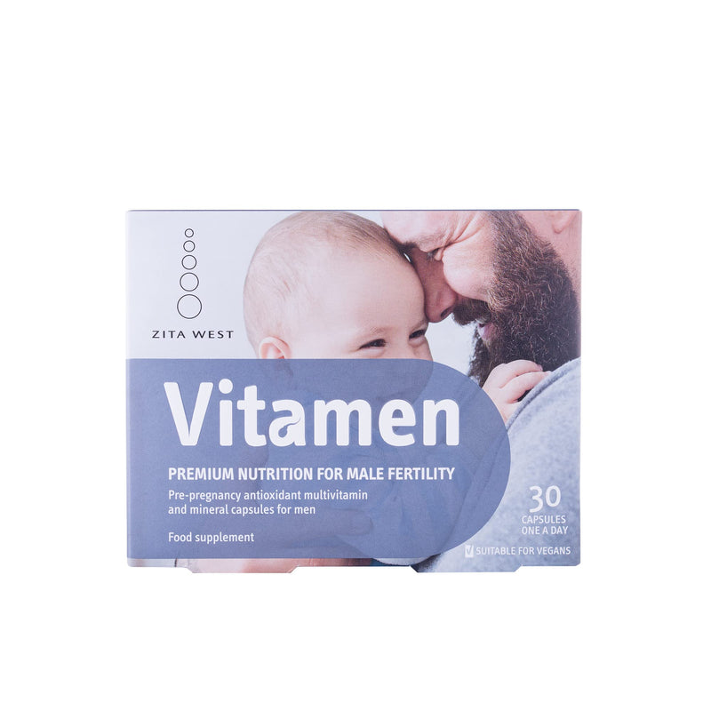 Zita West Vitamen - Ultimate Male Fertility Supplement - 30 Capsules (1 Months Supply) 30 Count (Pack of 1) - BeesActive Australia