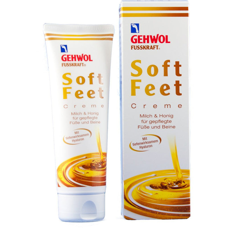 Gehwol Fusskraft Soft Feet Cream 125ml - Silky Smooth Feeling with Milk & Honey 125 ml (Pack of 1) - BeesActive Australia