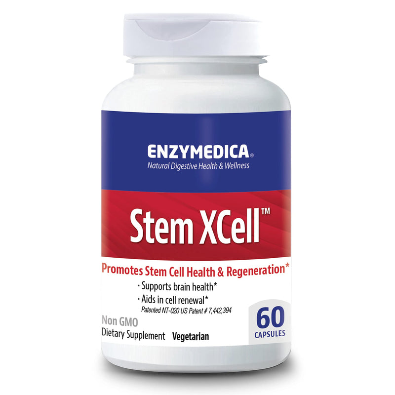 ENZYMEDICA - Stem XCell (60 Capsules) | Therapeutic Enzymes Supplements | Enzyme and Antioxidant Blend for Stem Cell Health and Regeneration, Nutrient Supplements, Vegetarian, Dairy Free, Gluten Free - BeesActive Australia