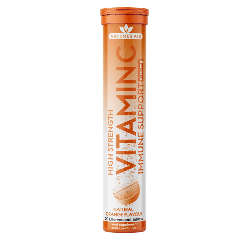 Natures Aid Aid 1000mg Vitamin C Effervescent - Pack of 20 Tablets Vitamin C Effervescent, 20 Tablets - BeesActive Australia