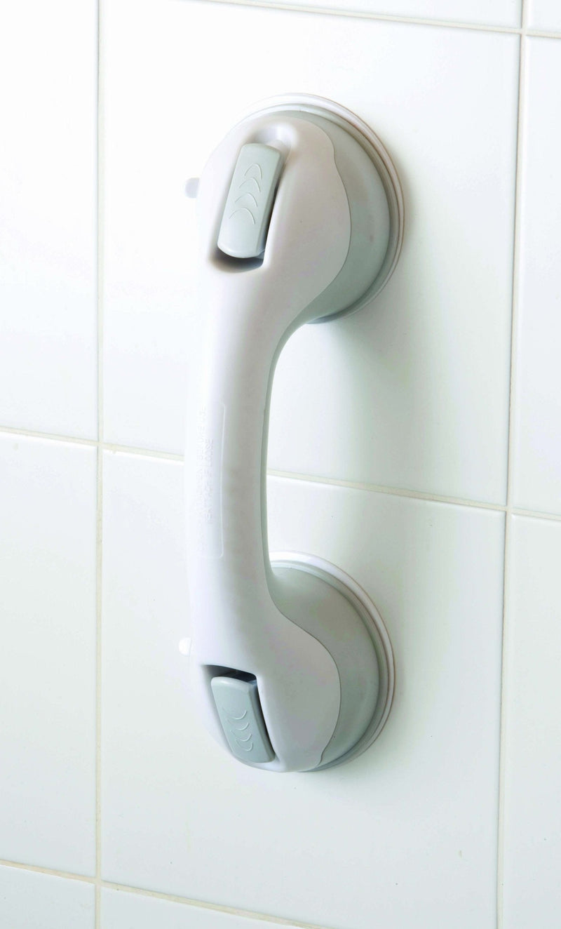 DRIVE DEVILBISS HEALTHCARE 12 Inch Suction Cup Grab Bar with Release Levers, Grey - BeesActive Australia