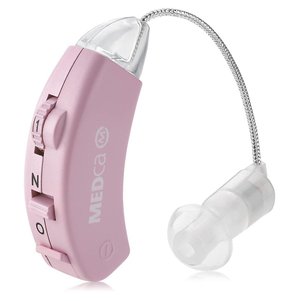 Digital - Behind The Ear Set, BTE Device and Digital Enhancer PSAD, Noise Reducing Feature, Pink by MEDca - BeesActive Australia
