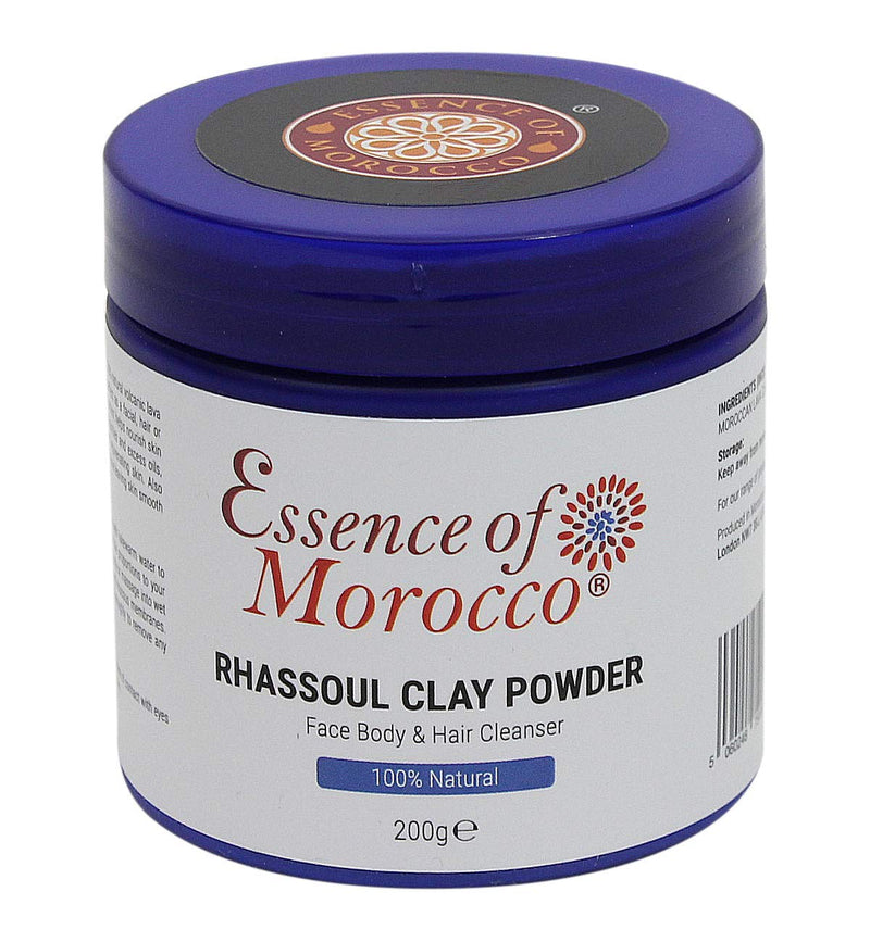 Moroccan Rhassoul Clay Powder Ghassoul used as a Cleansing Facial Body and Hair Shampoo Mask Pure & Natural. 200 g. / 7 OZ - BeesActive Australia