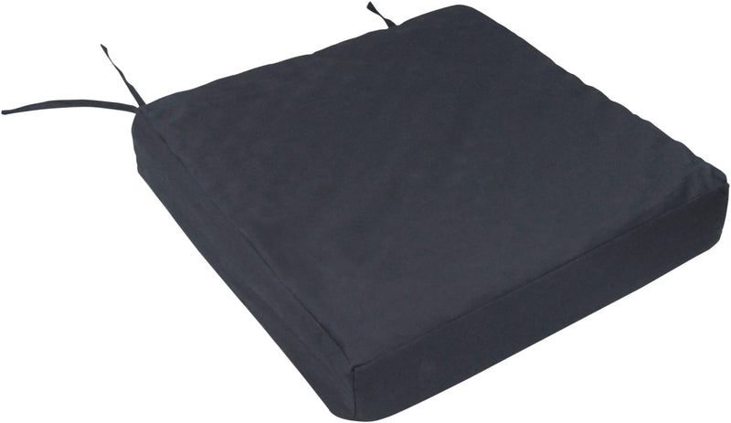 Aidapt Deluxe Orthopedic Pressure Relieving Wheelchair/Seat Cushion. with 4.5cm Memory Foam topper. Aids Circulation, Pressure Sores, Comfort, Removable Cover, Securing Straps Black 43 x 43 x 8 cm (Pack of 1) - BeesActive Australia