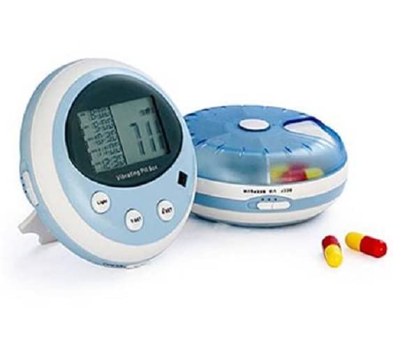 Pivotell Minitell Alarmed Pill Reminder - with up to 5 Audio and/or Vibrating Alarms per Day - BeesActive Australia