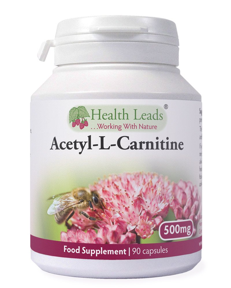 Clean Acetyl L Carnitine (ALCAR) 500mg x 90 Capsules (Additive & Filler Free Supplement) Made in Wales - BeesActive Australia