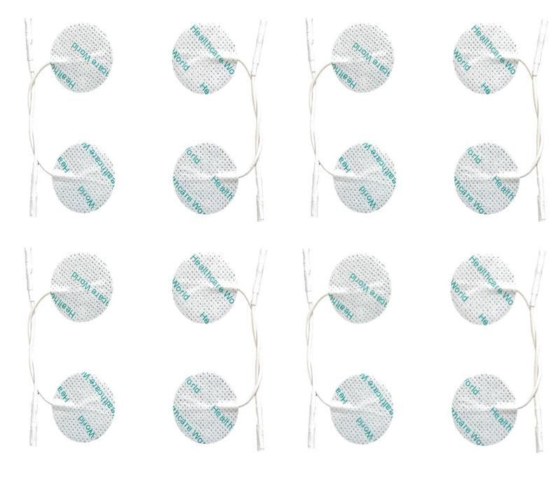 Round Tens Electrode Pads Tens Pads for TPN Tenscare NeuroTrac Flexi Tens Machines by Healthcare World - Pack of 16 - BeesActive Australia