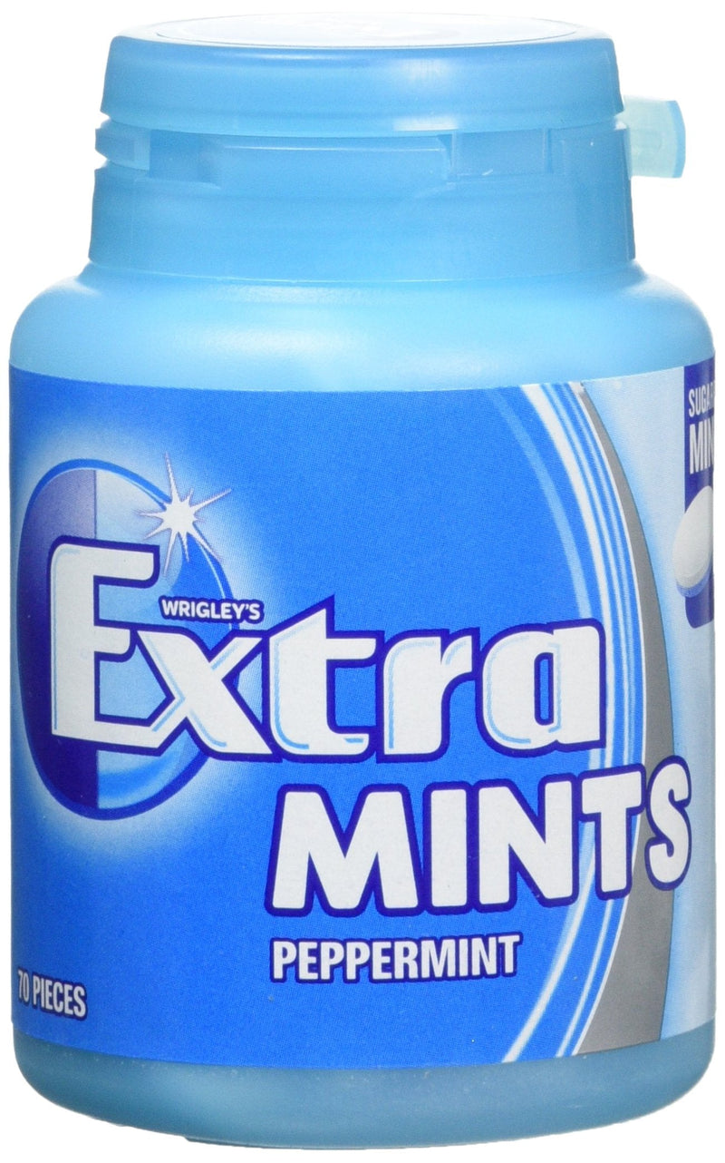 Wrigley Extra Peppermint Sugarfree Mints, 77 g, 70-Piece, Pack of 6 70 Count (Pack of 6) - BeesActive Australia