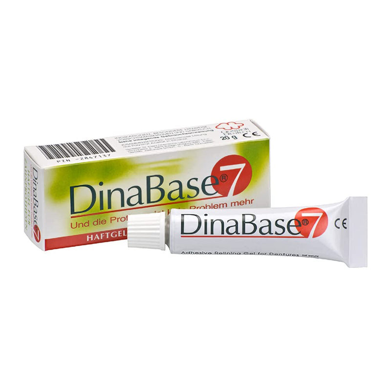 Dinabase 7 Gel Adhesive rebasing dentures - BeesActive Australia
