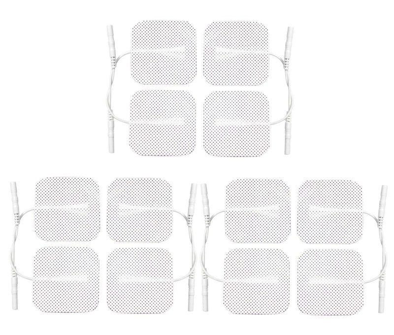 Med-Fit 1 Tens pads - 12 pads - 3 packs of 4 self Adhesive pads long lasting pads for Tens Machines - BeesActive Australia