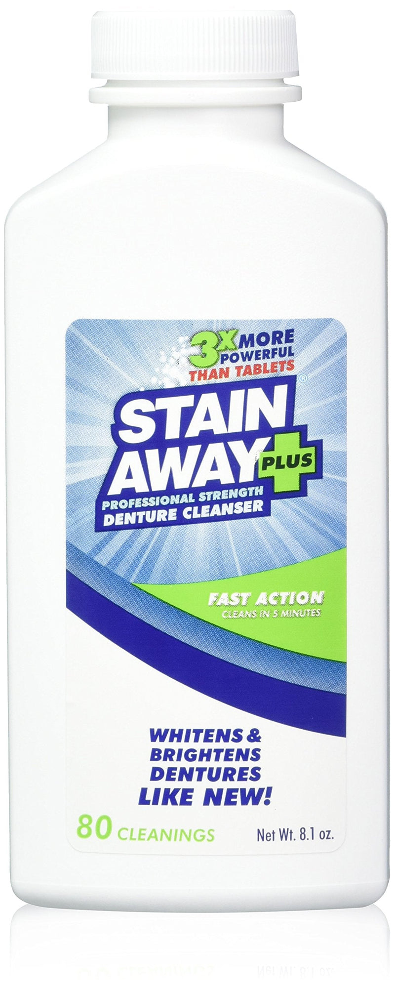 Stain Away Plus Denture Cleanser 8.1 oz bottle (Pack of 2) - BeesActive Australia