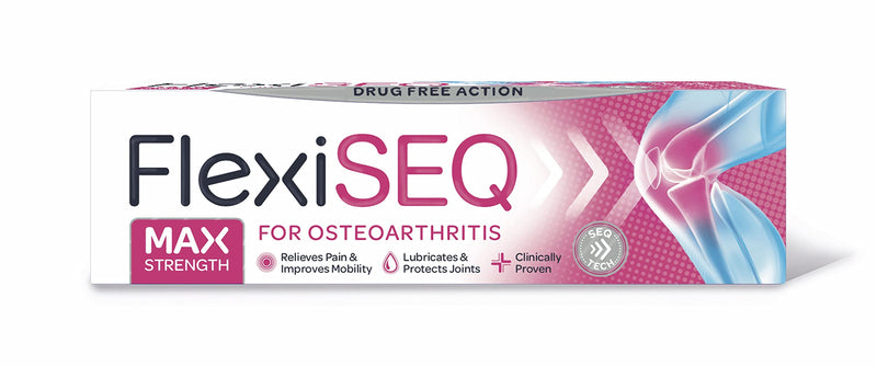 FlexiSEQ Max Strength Topical Gel, 50g, Drug-Free, Joint Pain Relief Gel, (Packaging May Vary) - BeesActive Australia