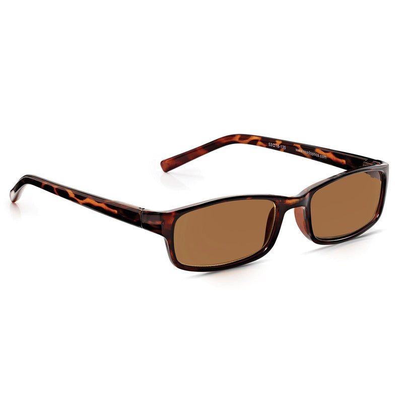 Read Optics Reading Glasses +1 to +3.5 Tinted Reading Sunglasses in Tortoiseshell & Black +2.0 Brown Sunreader - BeesActive Australia