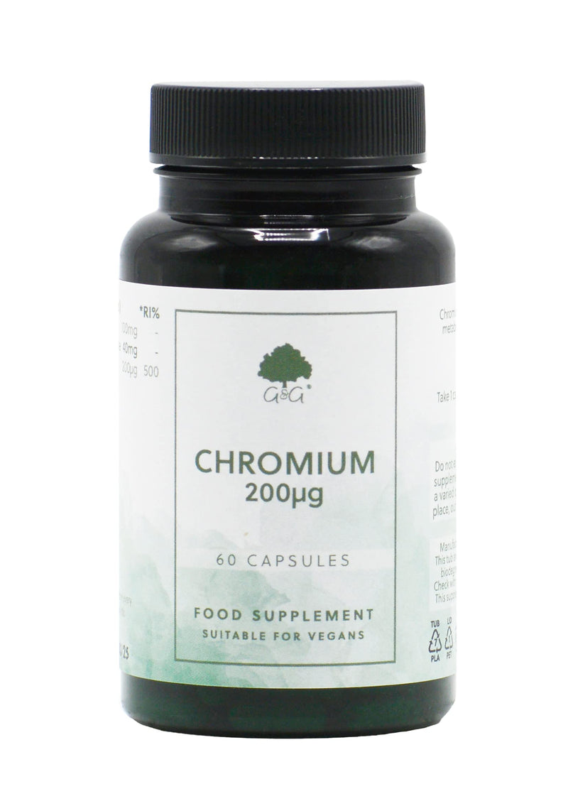 Chromium Picolinate | 200�g of Chromium Picolinate per Capsule | 60 Vegan Capsules | G&G Vitamins - BeesActive Australia