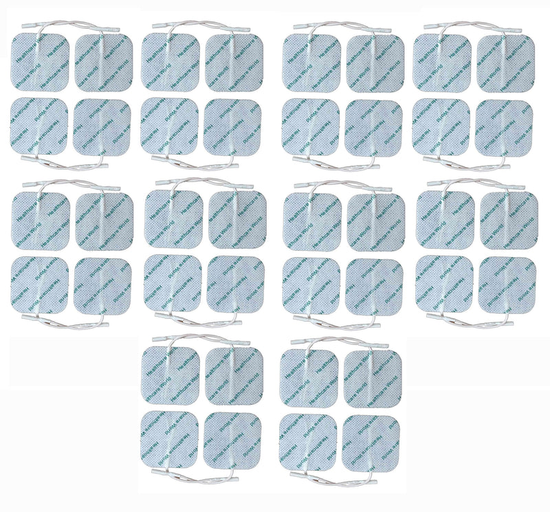 TENS Electrode Pads Pack of 40 by Healthcare World for TPN Lloyds Tenscare Neurotrac etc - BeesActive Australia
