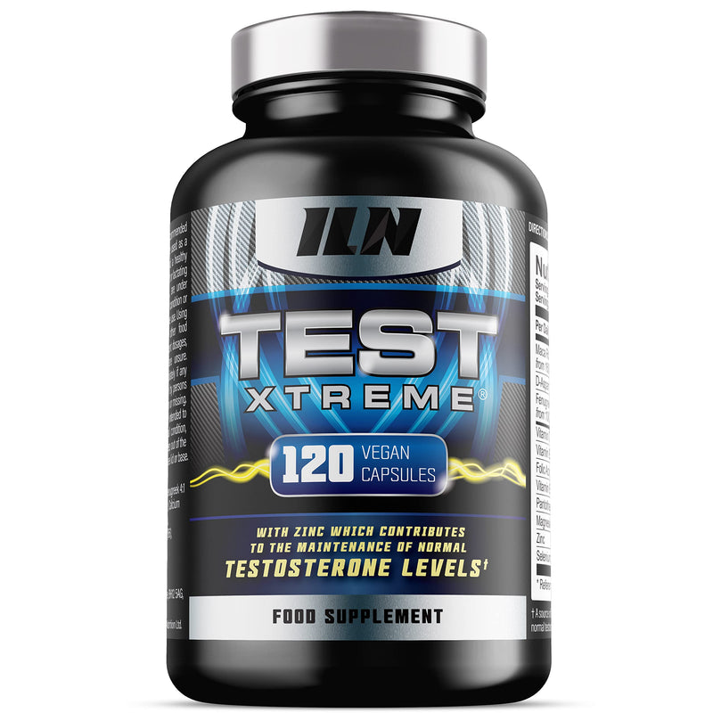 Test Xtreme - Testosterone Supplements for Men with Zinc for Normal Testosterone Levels - Natural and Safe - Zinc and Magnesium Booster (120 Vegan Capsules) 120 Count (Pack of 1) - BeesActive Australia