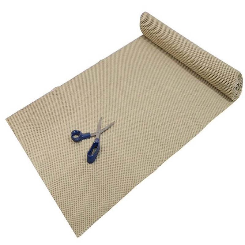 Tenura Non Slip Waterproof Beige Easy to Cut 1820x508mm Fabric Roll Ideal for use Lining Draws, Shelves and Work tops White. Black - BeesActive Australia