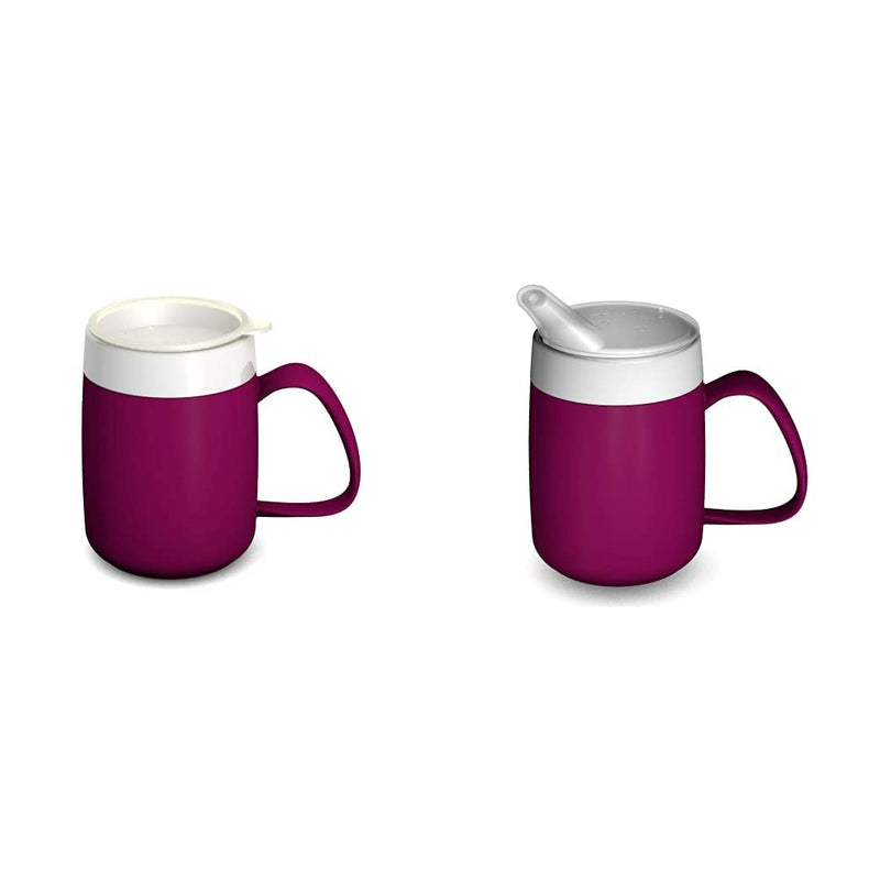 Ornamin Mug with Internal Cone 140 ml Blackberry and Drinking Lid (model 207 + 814) / drinking aid, thermo mug Single - BeesActive Australia