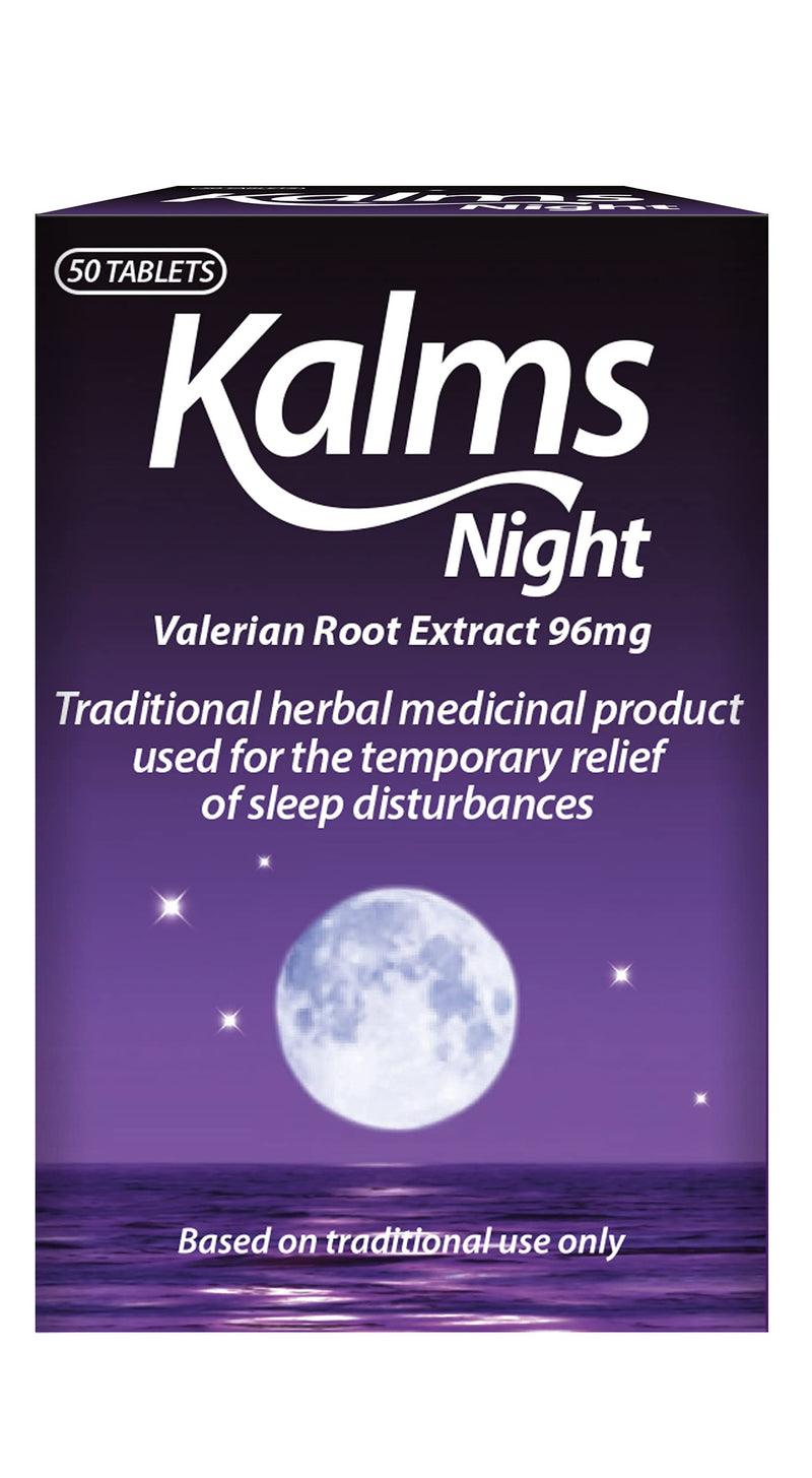 Kalms Night, 50 Tablets - Traditional Herbal Medicinal Product Used For The Temporary Relief Of Sleep Disturbances - BeesActive Australia