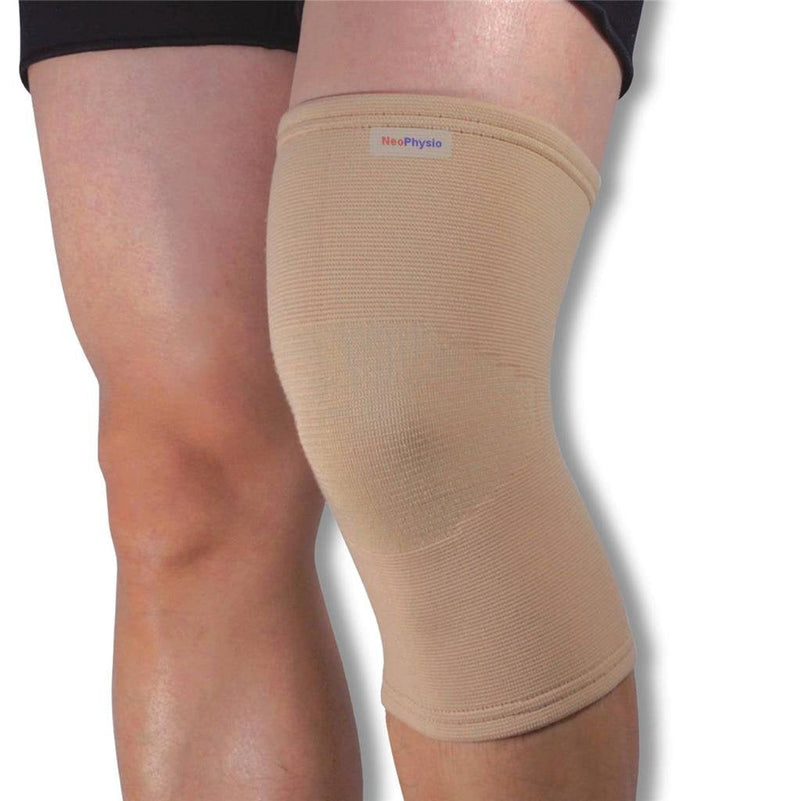 Medical Grade Elastic Compression Knee Support Beige Tubular Sleeve - XXL = 46-50cm - BeesActive Australia