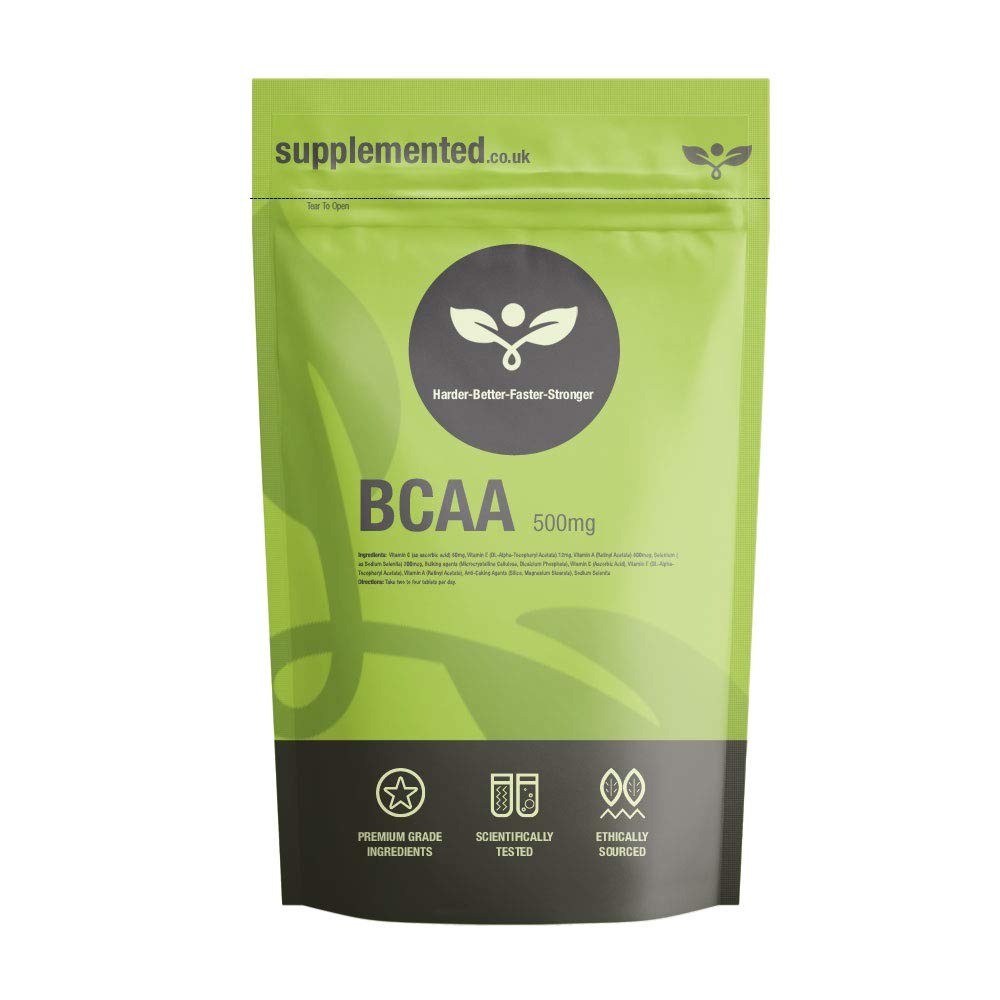 BCAA - Branch Chain Amino Acids 500mg 90 Capsules - Muscle Building and Strength gain Supplement UK Made. Pharmaceutical Grade - BeesActive Australia