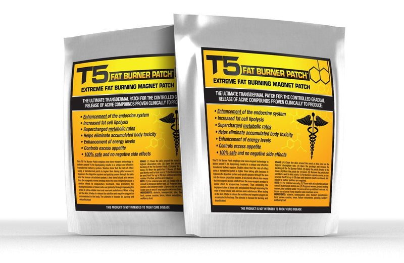 T5 Fat Burners Patches : Detox & Weight Loss Patches - Diet Pills Alternative/Accessory (28 Patches - 1 Month Supply) - BeesActive Australia