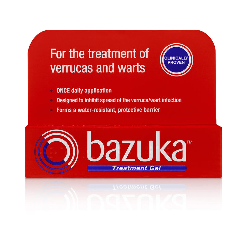 Bazuka Treatment Gel For Effective, Pain-Free Treatment and Removal of Verrucas and Warts. With Emery Board, 6g - BeesActive Australia