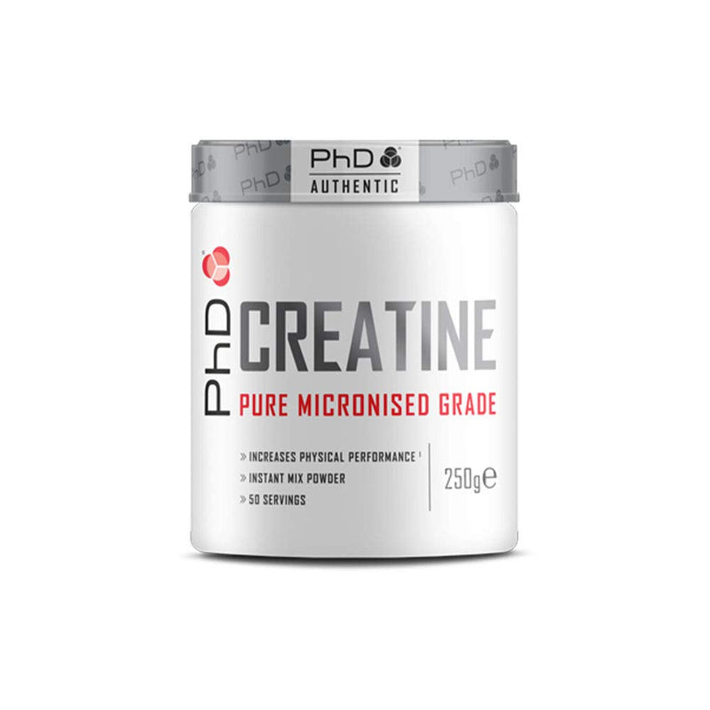 PhD Nutrtiion Micronised Creatine Supplement, Supports Strength Training & Intensive Exercise, 250 g (50 Servings) 250 g (Pack of 1) - BeesActive Australia