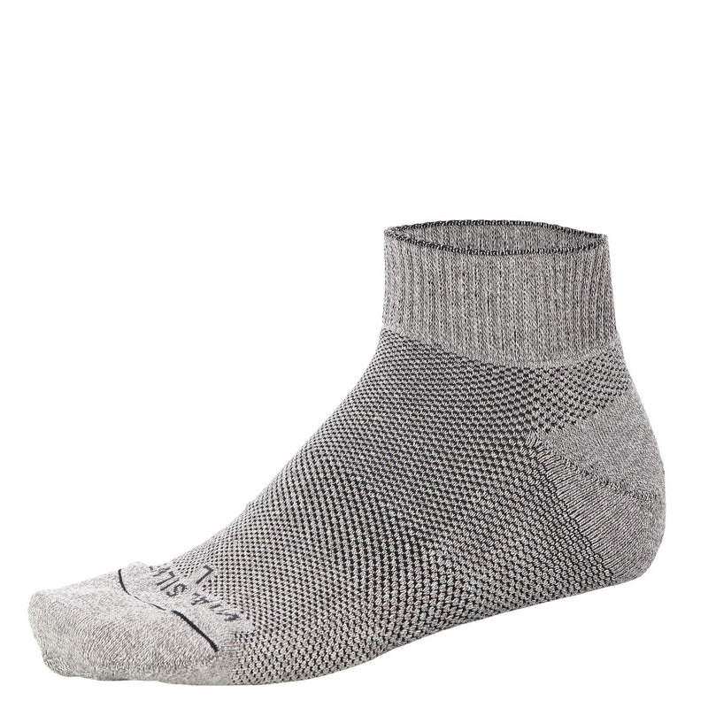 Vital Salveo- Soft Non Binding Seamless Circulation Diabetic Socks-(Ankle, Large) L Light Grey - BeesActive Australia