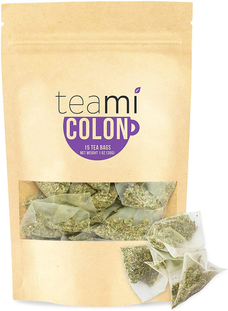 Teami Blends - Colon Cleanse Detox Tea - Helps in Weight Loss - Detoxify, Improves Digestion & Quality of Sleep - Natural Loose Leaf Tea Blend (15 Tea Bags) - BeesActive Australia