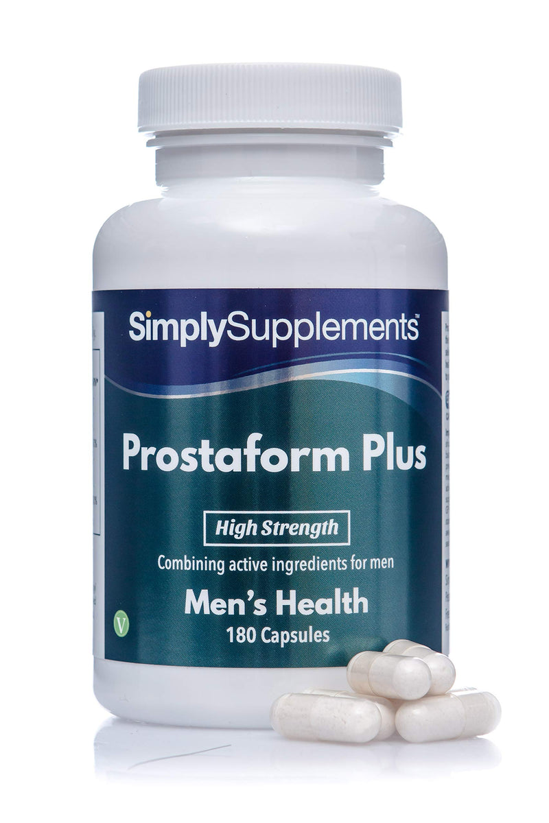 Prostaform Capsules with Pumpkin Seed Extract, L-Glutamine & L-Arginine HCL | Vegan & Vegetarian Friendly | 180 Capsules | Manufactured in The UK - BeesActive Australia
