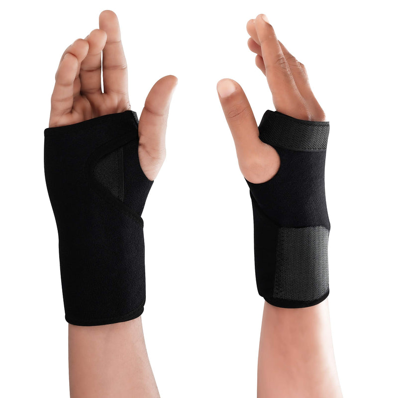 Kurtzy Carpal Tunnel Wrist Supports (1 Pair) - Brace with Adjustable Strap for Left & Right Hand without Affecting Flexibility - Compression Splint for Pain Relief from Tendonitis, Arthritis & Sprains - BeesActive Australia