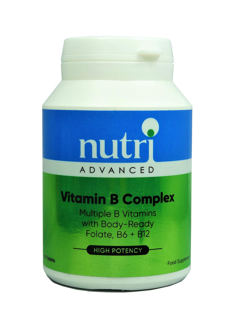 Nutri Advanced - Vitamin B Complex - Supplement with Folate, Vitamin B6 + B12, Inositol & Choline - Reduction of Tiredness and Fatigue - 90 Capsules - BeesActive Australia