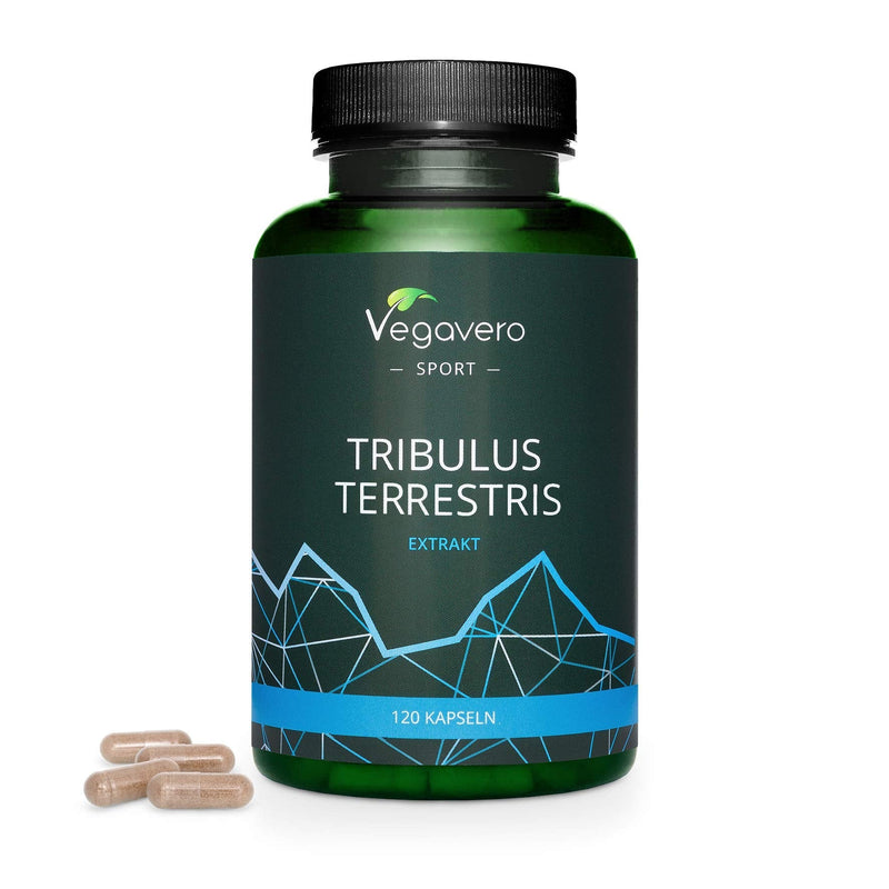 Tribulus Terrestris High Strength Vegavero® | Strongest 1800mg Tribulus Extract, 1620mg Saponins | NO Additives, Lab-Tested | Stamina & Strength Support for Men & Women | 120 Capsules | Vegan - BeesActive Australia