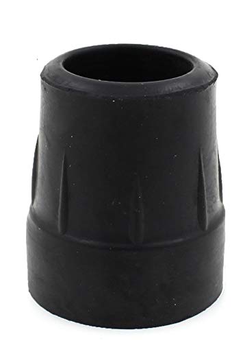Qty: 4X 25mm 1" Z-Type Heavy Duty Rubber Ferrules For Zimmer Frames, Walking Frames - Black - by Lifeswonderful® - BeesActive Australia