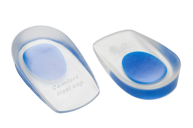 PRO 11 WELLBEING Clear Orthotic Gel Heel Cups for Treatment of Plantar Fasciitis (Blue, 7.5/12 UK) Blue - BeesActive Australia