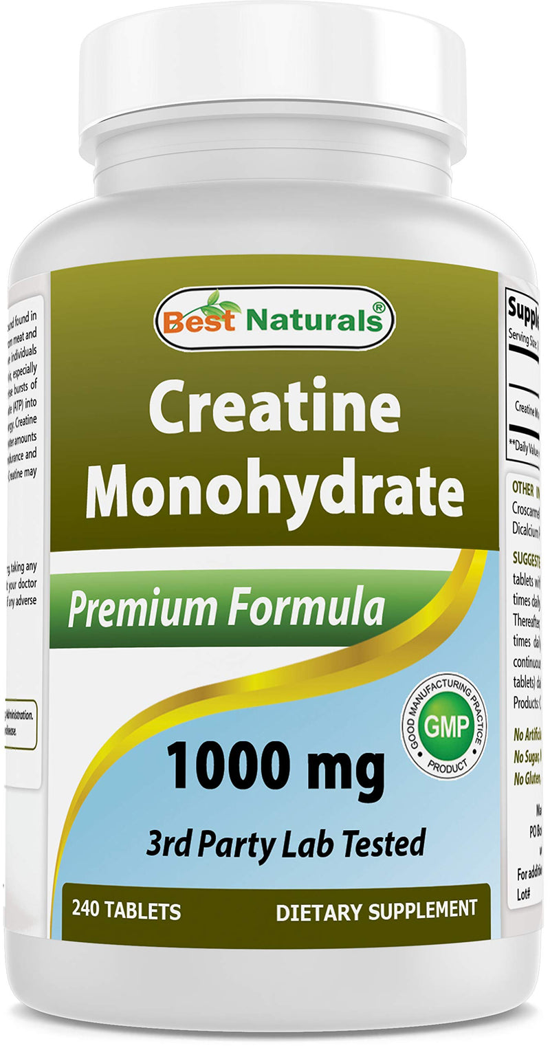 Best Naturals Creatine 1000 mg 240 Tablets - BeesActive Australia