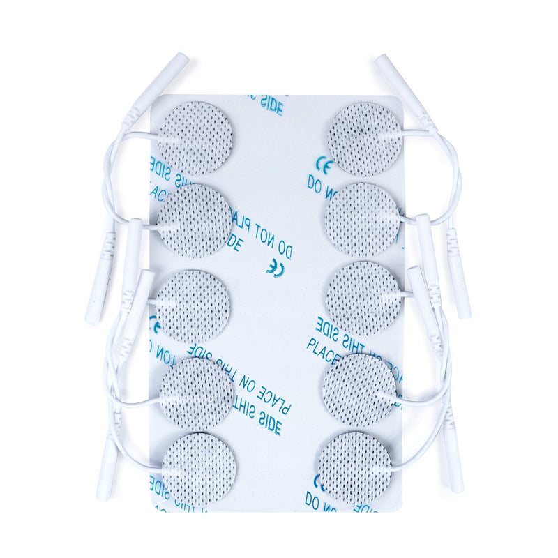 TensCare 25mm Circular TENS/EMS Re-usable Electrode Pads, Total 10 (Eligible for VAT relief in the UK) - BeesActive Australia