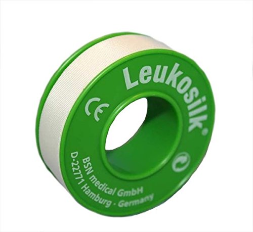 Leukosilk Sensitive Skin Dressing Tape | Gentle on Skin | Conforms Well to Body 2.5cm x 5m | 1 Roll - BeesActive Australia