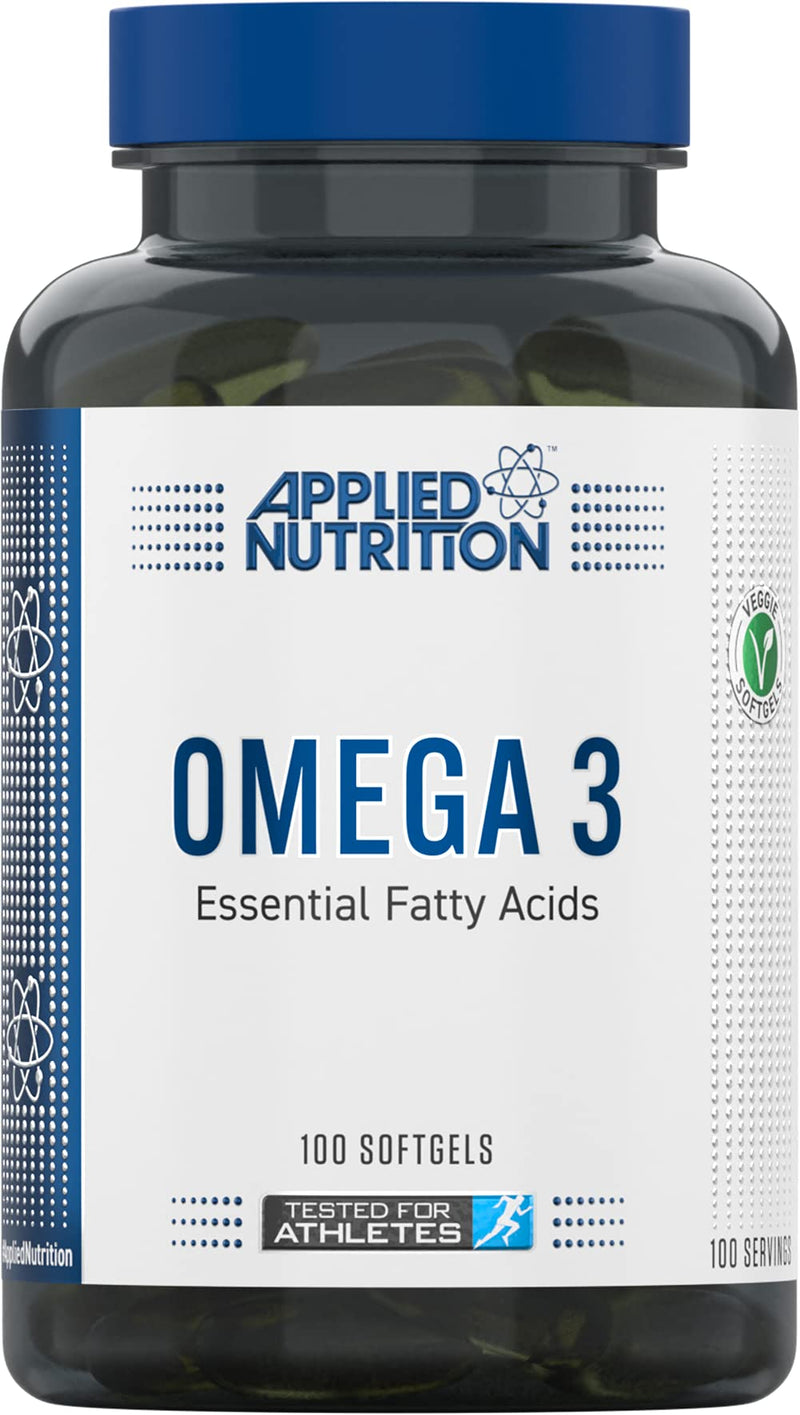 Applied Nutrition Omega 3 - Omega Fish Oil 1000mg, 180mg EPA & 120mg DHA per Softgel, Made in The UK (100 Soft-Gels) - BeesActive Australia