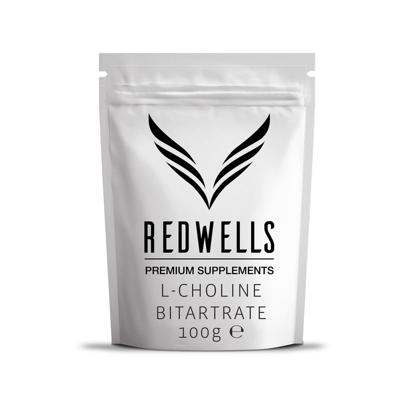 Choline Bitartrate Powder REDWELLS Cognitive Enhancer GMO Free Vegan - 100g Pack 100 g (Pack of 1) - BeesActive Australia