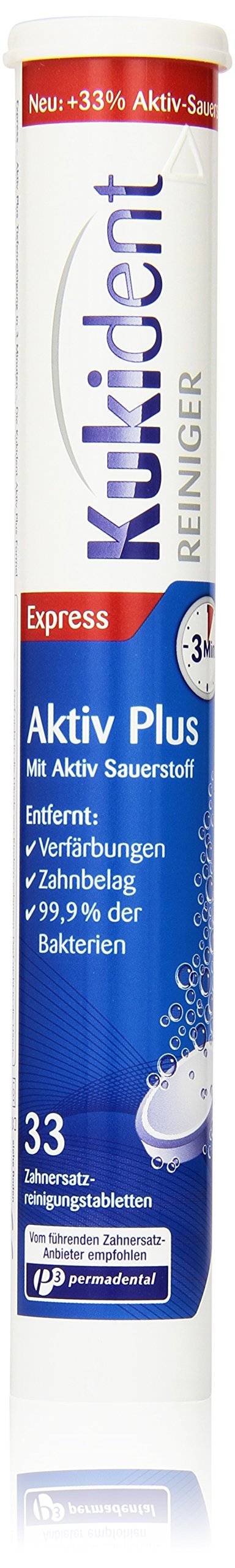 Kukident Aktiv Plus, 33 Tabs - BeesActive Australia