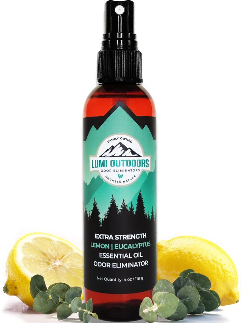 Lumi Outdoors Natural Shoe Deodorizer Spray & Foot Odor Eliminator- Extra Strength- Eucalyptus Lemongrass - BeesActive Australia
