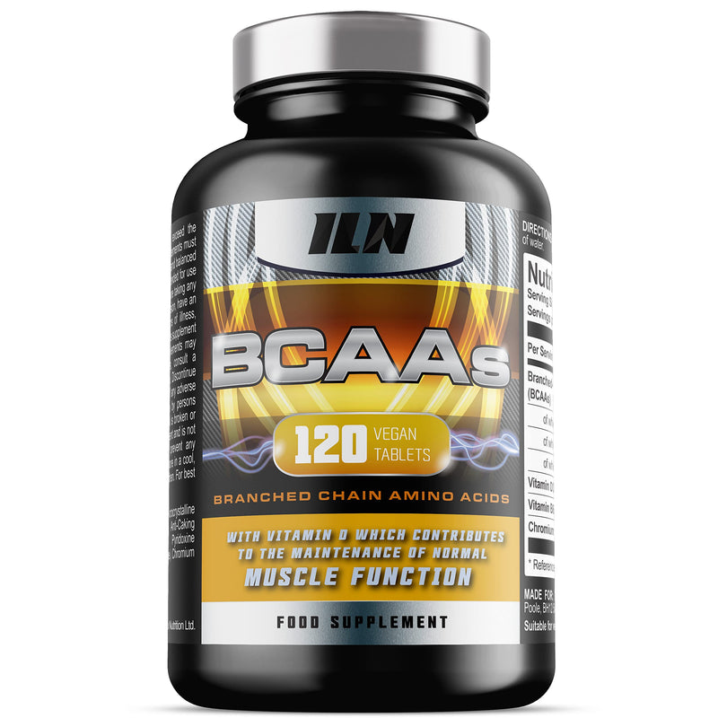BCAA Tablet - BCAAs (120 Tablets) - 2400mg BCAAs per Serving - BCAA Amino Acids with Vitamin D for Normal Muscle Function - Suitable for Vegans & Vegetarians 120 Count (Pack of 1) - BeesActive Australia