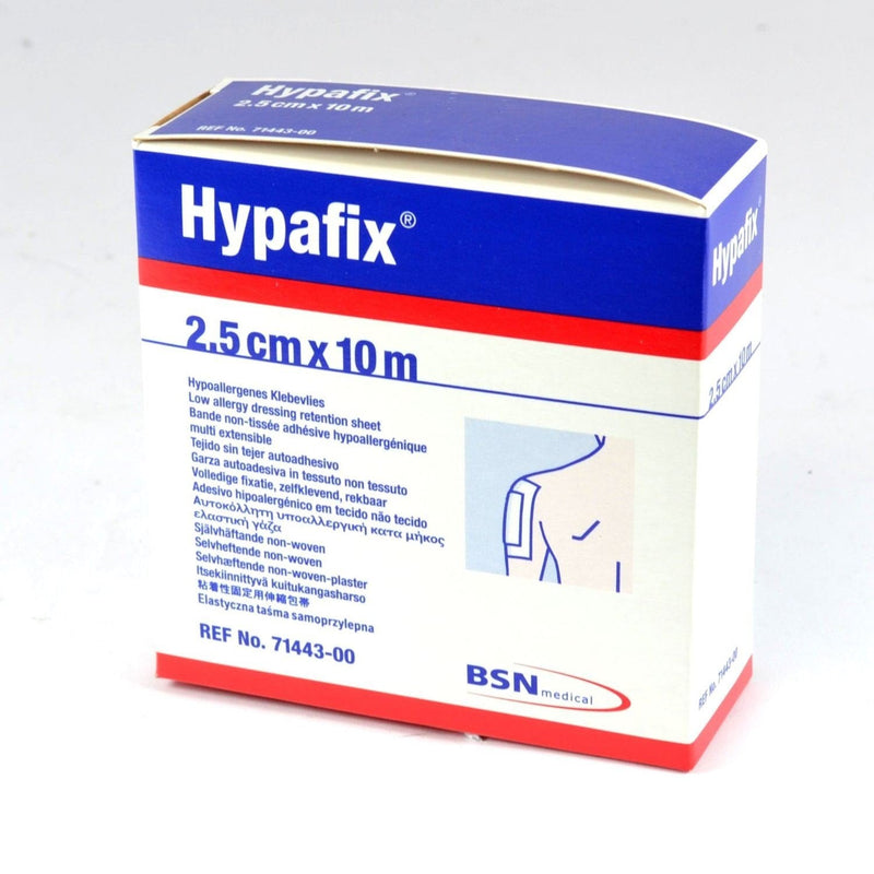 Hypafix Dressing Tape 10m | Contorts to Shape | Strong Adhesive | Breathable | 2.5cm x 10m | 4 Rolls 2.5cm x 10m ( 4 Rolls ) White - BeesActive Australia