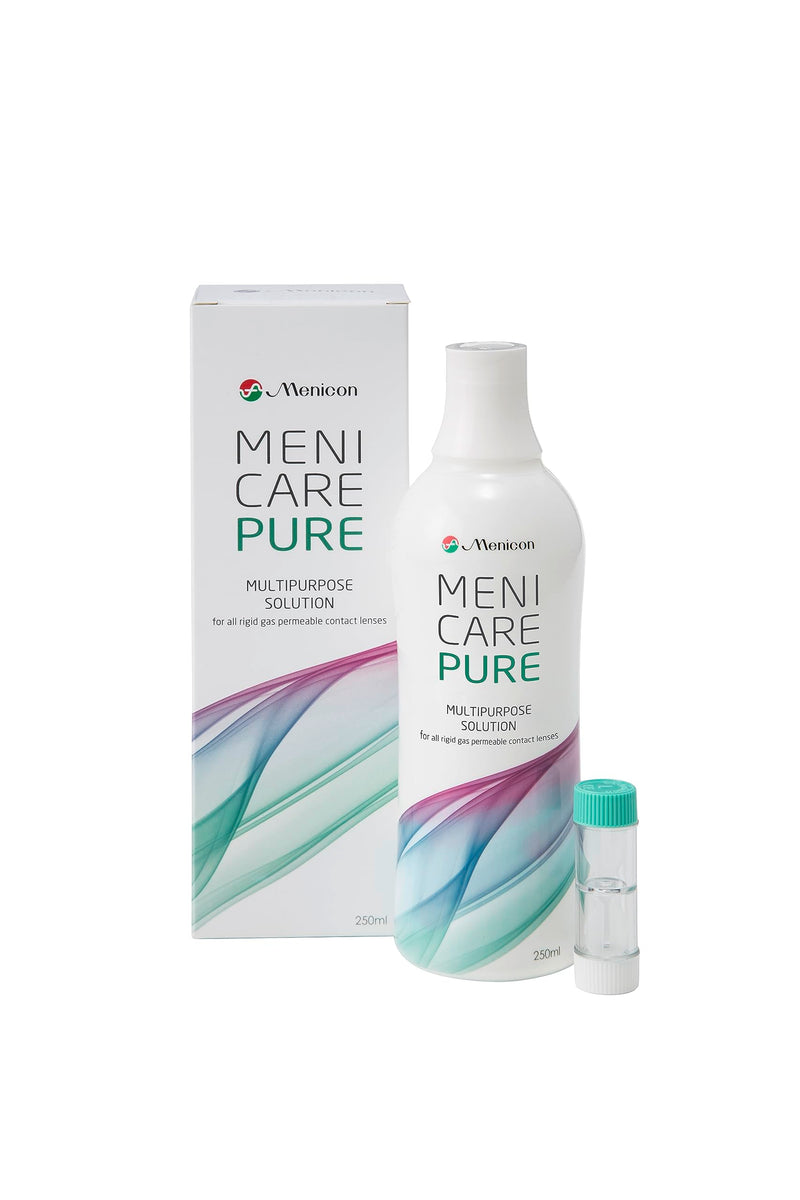 Menicare Pure Multipurpose Solution 250 ml for All Gas Permeable Contact Lenses 250 ml (Pack of 1) - BeesActive Australia