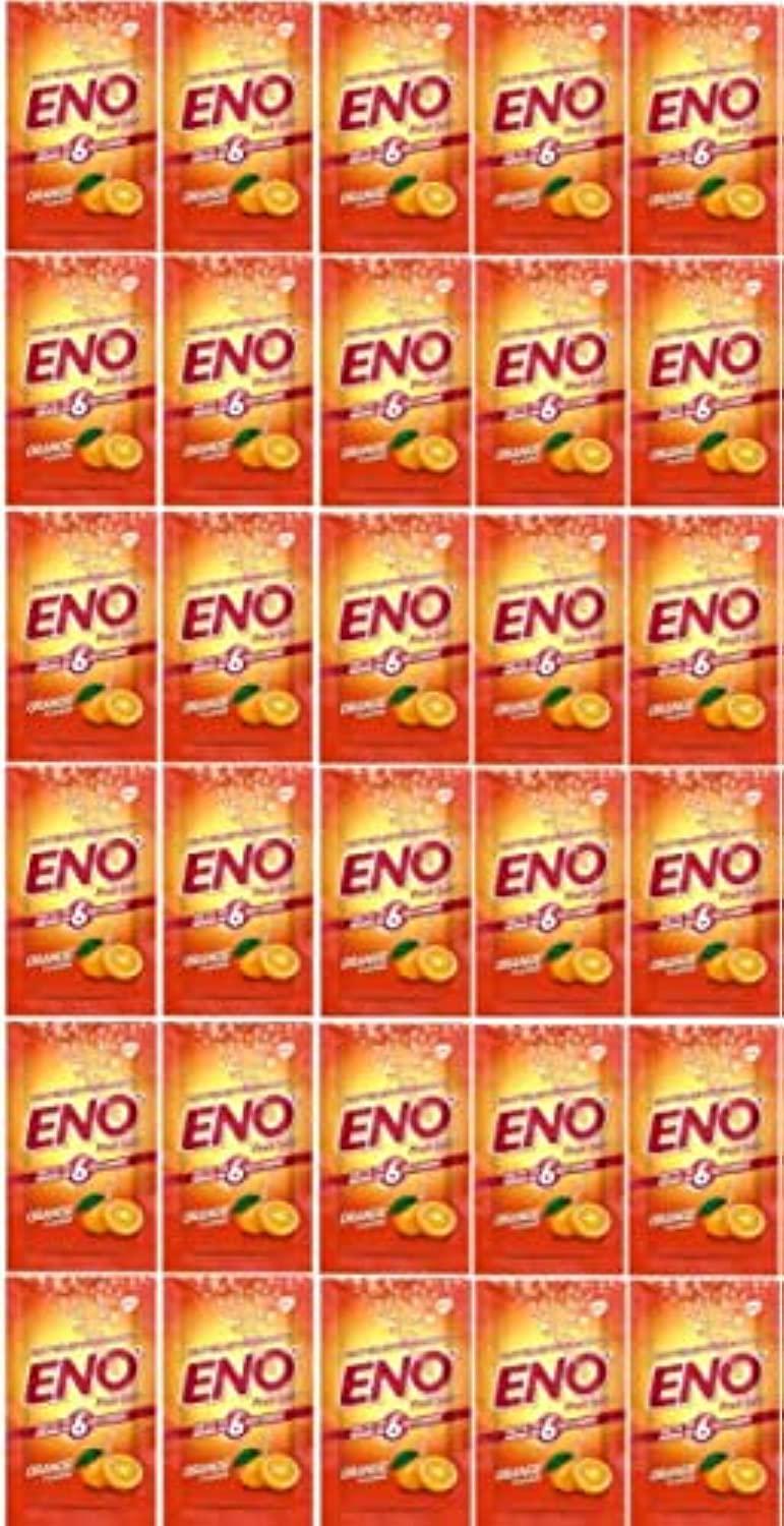 Eno Fruit Salt Orange Antacid Powder Baking Soda for Indigestion, Heartburn, Flatulence 30 Sachets 5 G Each  30 Sachets 5 g Each - BeesActive Australia