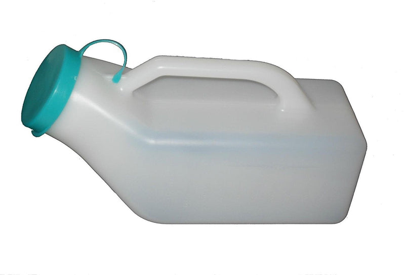 Coopers Hospital Style Male Urinal with Lid, Level Markings & Handle (2 Pack) Pack of 2 - BeesActive Australia