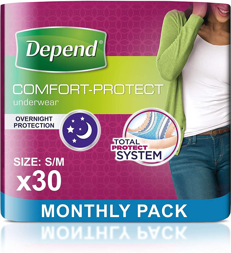 THREE PACKS of Depend For Women Absorbent Underwear Super Small/Medium 10 Pants 10 Count (Pack of 1) - BeesActive Australia