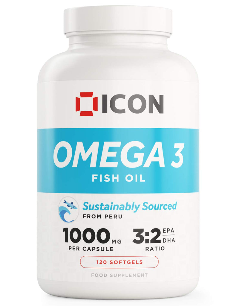 High Strength Omega 3 Fish Oil Capsules - 4 Month Supply Omega 3 1000mg Capsules, Omega 3 High Strength Fish Oil Supplement - Omega3 Heart Health Supplement, Fish Oil Omega 3 Capsule, Omega-3 Softgels - BeesActive Australia